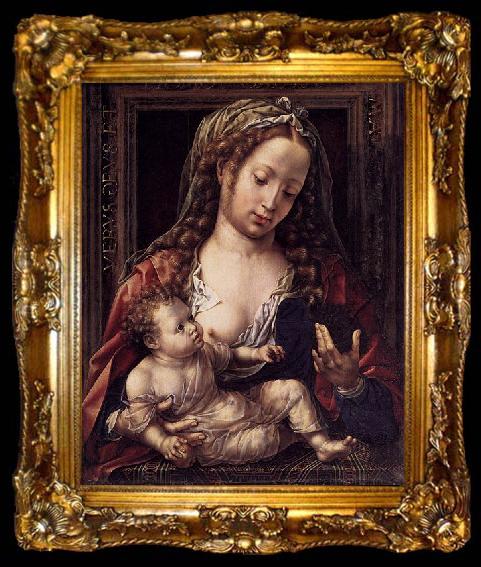 framed  Jan Gossaert Mabuse Virgin and Child, ta009-2